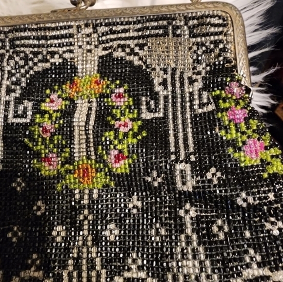 Vintage very beaded Deco‎ evening bag - Picture 8 of 14
